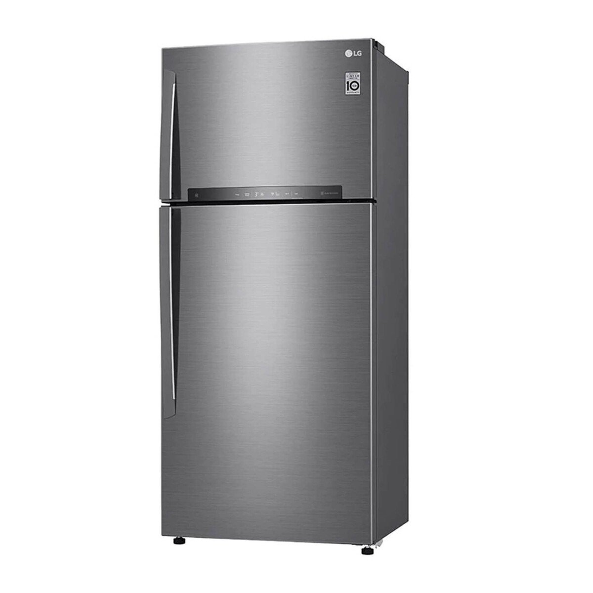 LG Double Door Refrigerator 630Ltr, LINEAR Cooling™, Hygiene FRESH+™, ThinQ™, Platinum Silver, GR-H832HLH