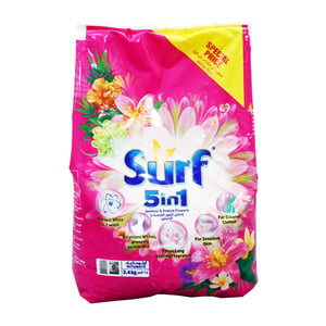 Surf Automatic Jasmine & French Flowers Powder Front Load Detergent 2.4kg