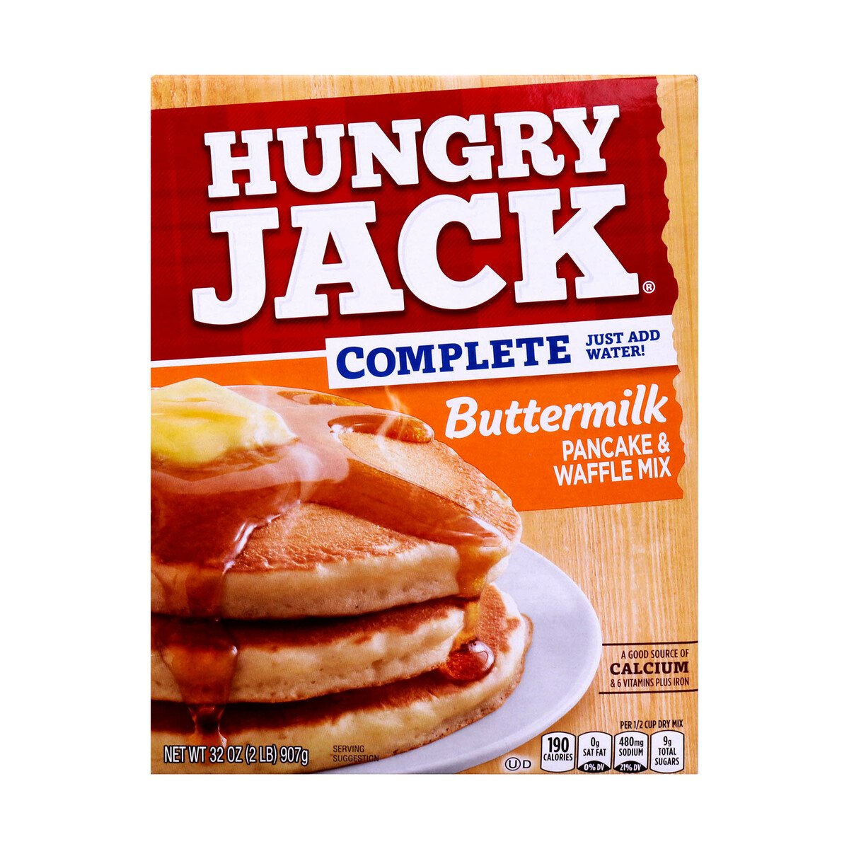 Hungry Jack Pancake & Waffle Mix Complete Buttermilk 907 g