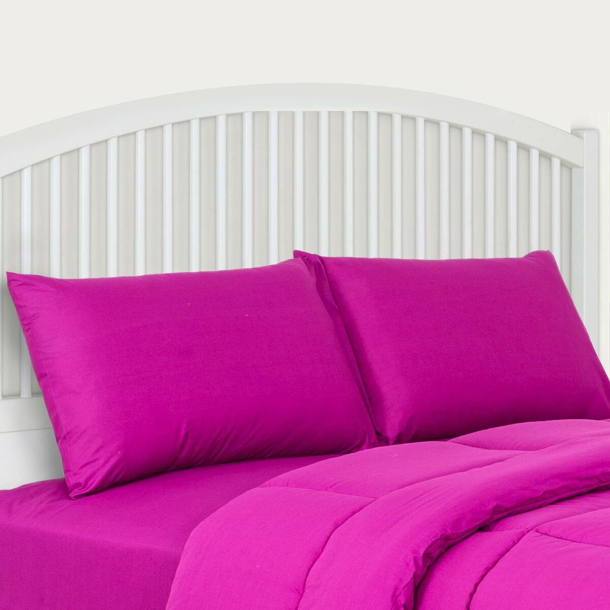 Cannon Pillowcase Plain 50x75cm 2pcs Violet Color