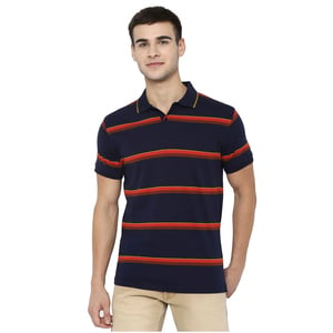 Allen Solly Men's Polo T Shirt Short Sleeve  ASKPWRGFE87149 Dark Blue M