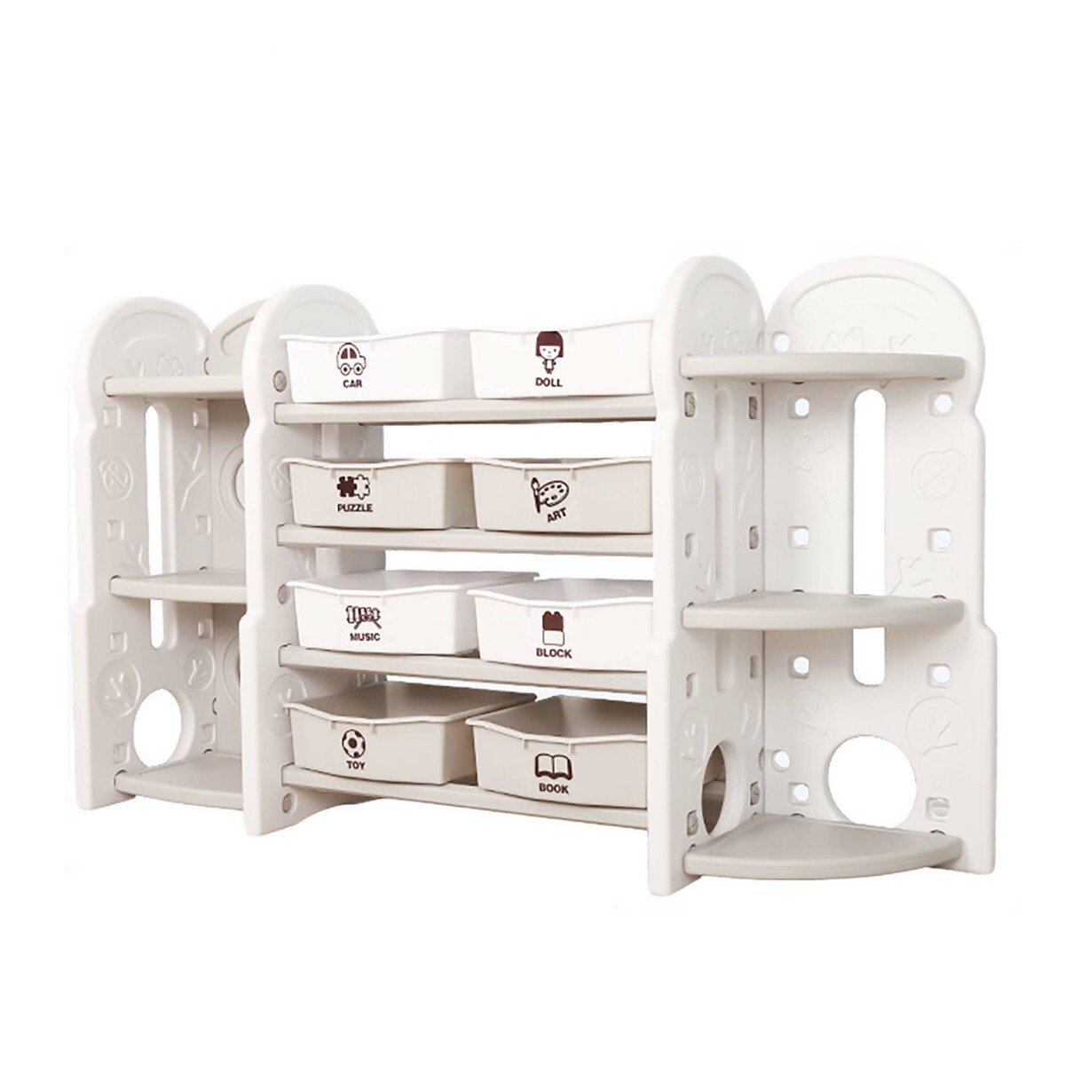 Little Angel Kids Toys Storage Multipurpose Rack L-SNJ06-WHITE