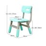 Little Angel Kids Study Table and Chair Set L-ZY09-TURQUOISE