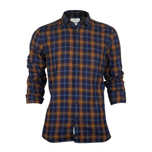 Marco Donateli Men's Casual Shirt Long Sleeve 3272-2 Dark Blue M