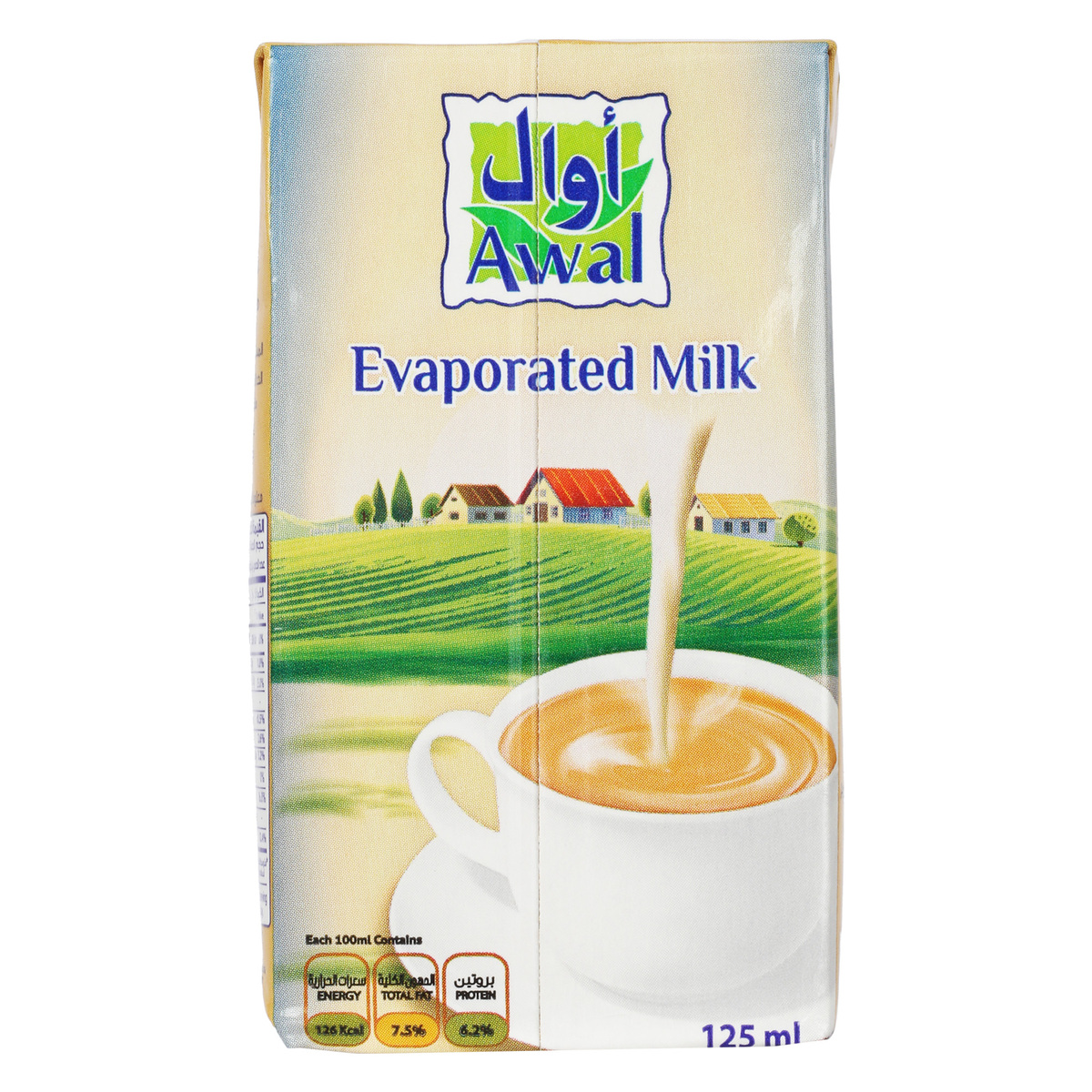 Awal Evaporated Milk 4 x 125ml