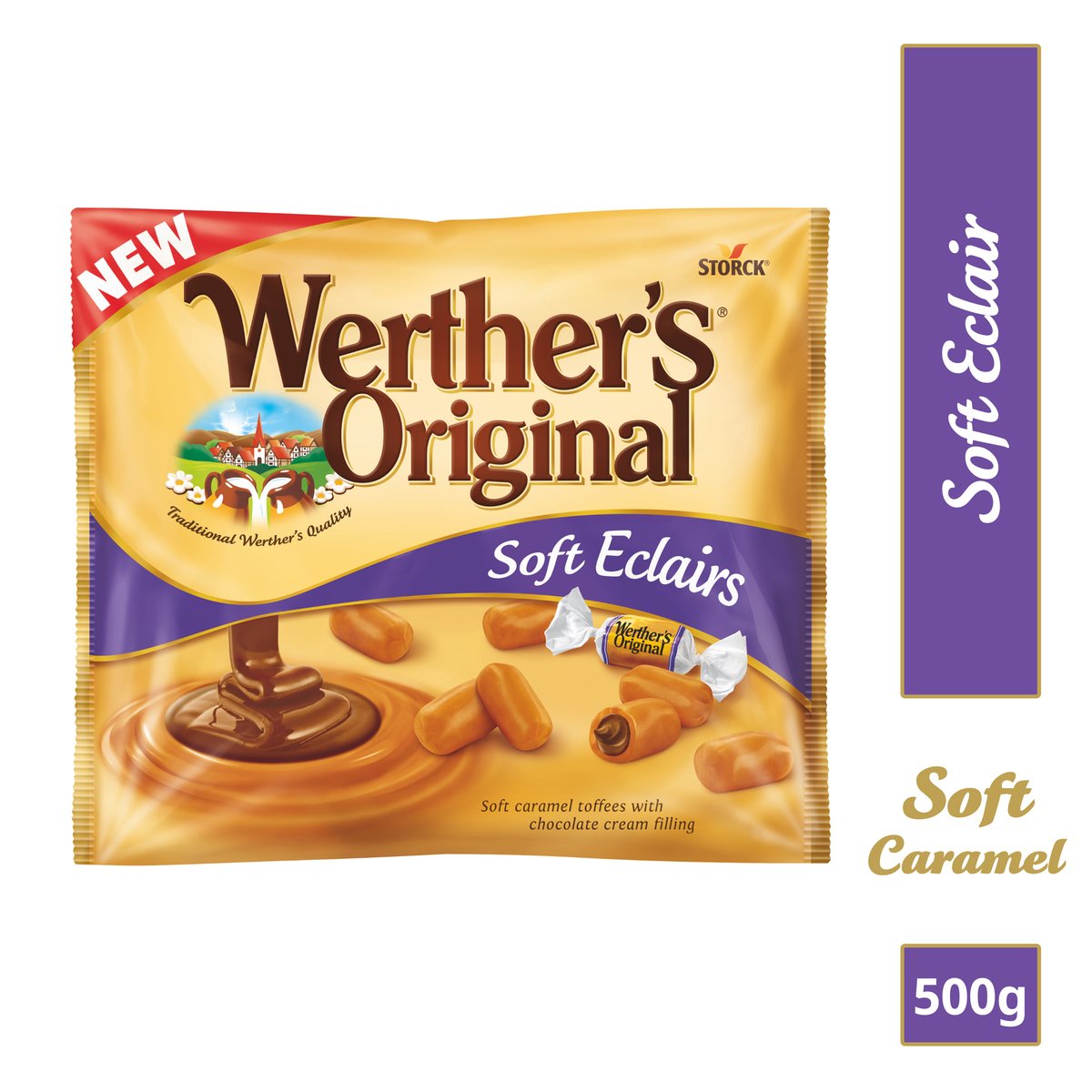 Storck Werther's Original Soft Caramel Eclairs 500 g
