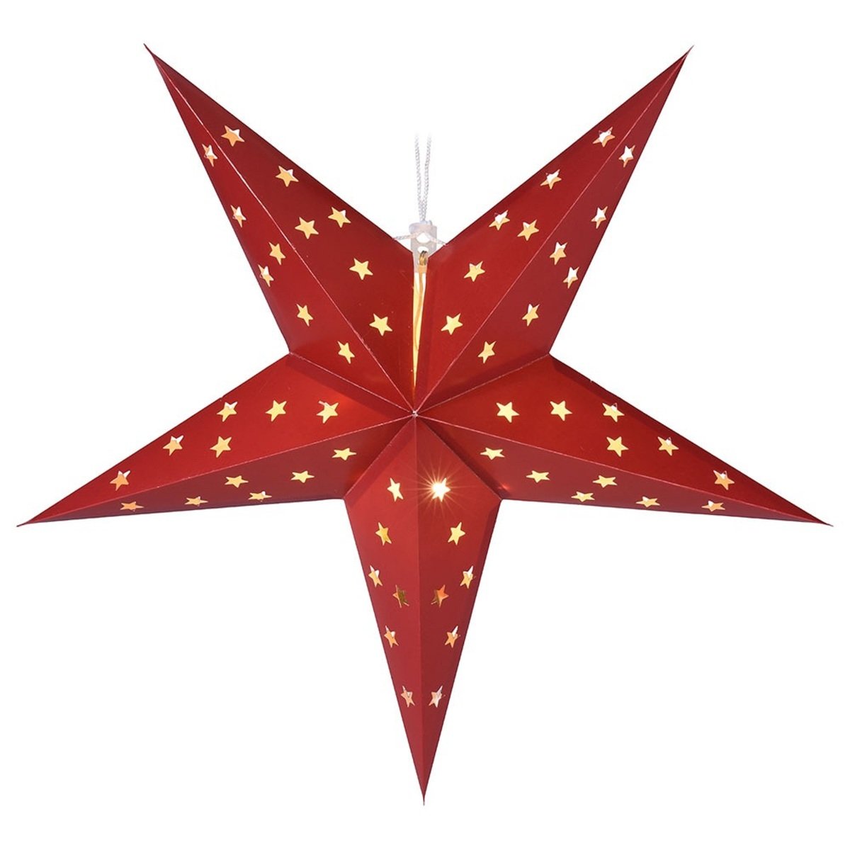 Welcome Xmas Paper Star Lantern 14inch Assorted