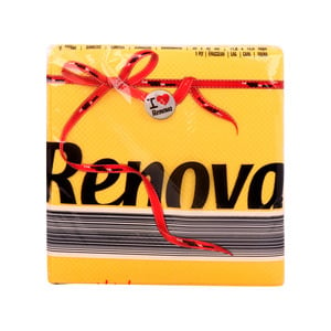 Renova Napkins Yellow 1ply Size 30 x 32cm 70 Sheets