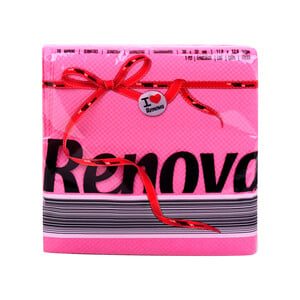Renova Napkins Pink 1ply Size 30 x 32cm 36 Sheets