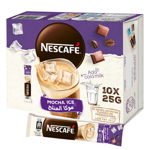 Buy Nescafe Mocha Ice 10 x 25 g Online at Best Price | Coffee | Lulu Kuwait in Kuwait