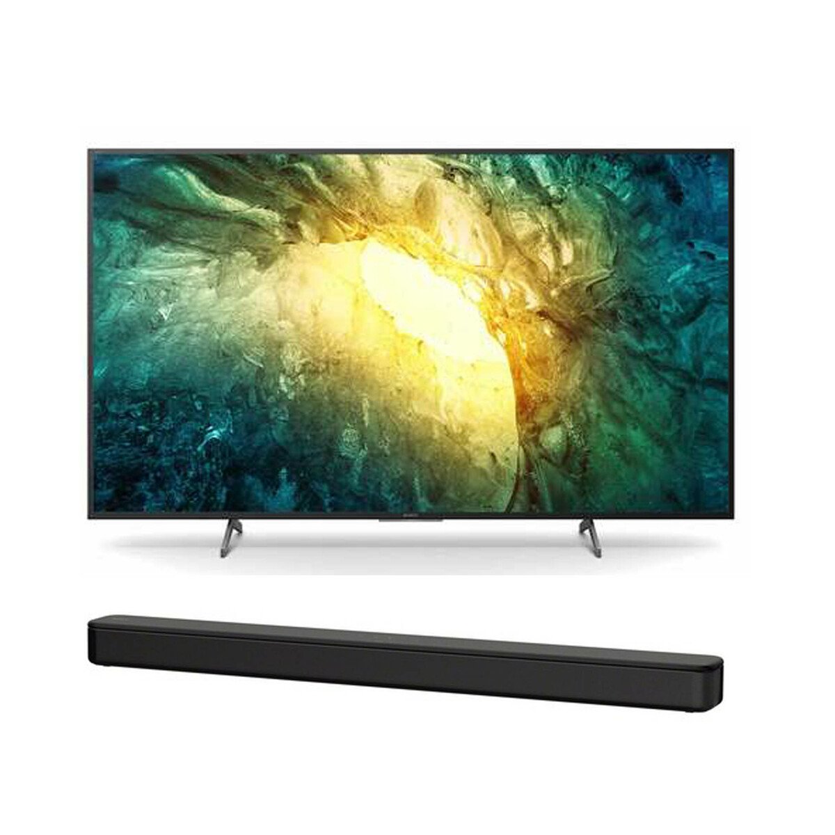 Sony 4K Android TV KD55X7500H+Home Theater S100F 55"