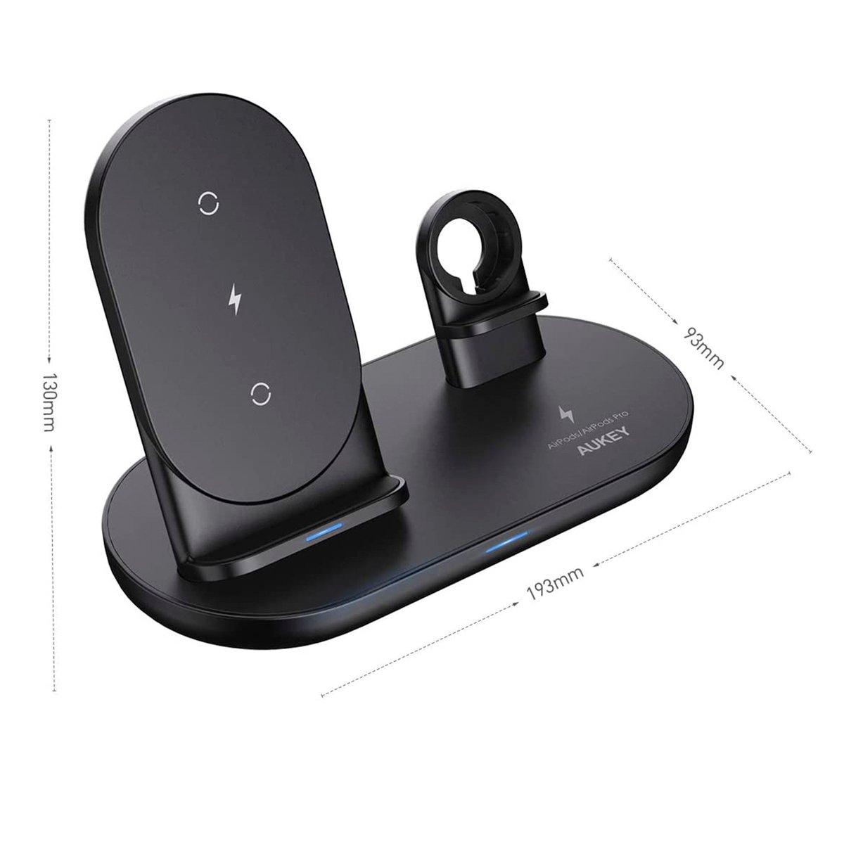 Aukey LC-A3 3 in 1 AirCore Wireless Charging Station Stand Charging Dock
