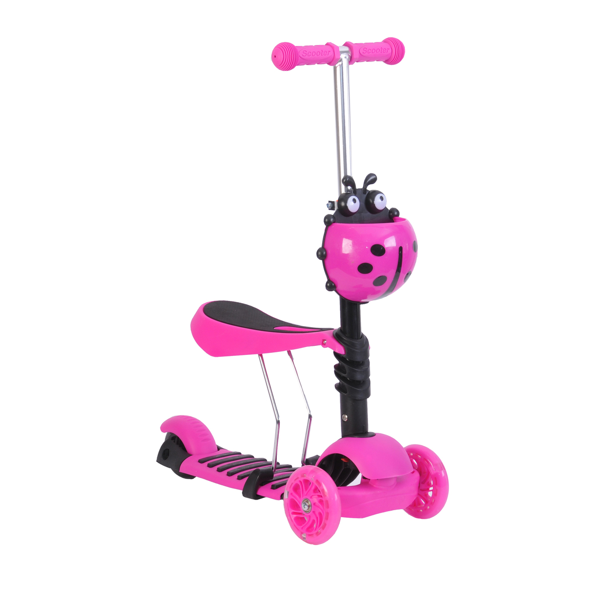 Skid Fusion Kick Scooter 3Wheel Assorted Color L-507