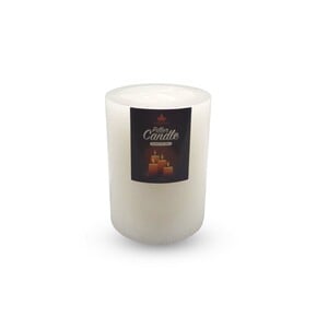 Maple Leaf Pillar Candle P401 3x4inch White
