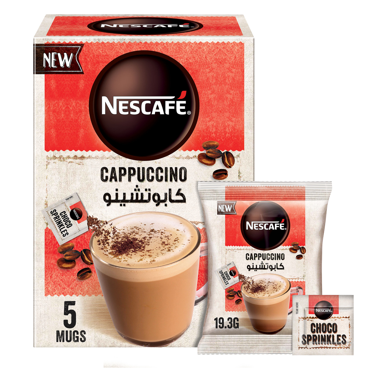 Nescafe Cappuccino 5 x 19.3 g Online at Best Price, Cappuccino