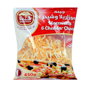 Baladna Shredded Mozzarella & Cheddar Cheese 450g