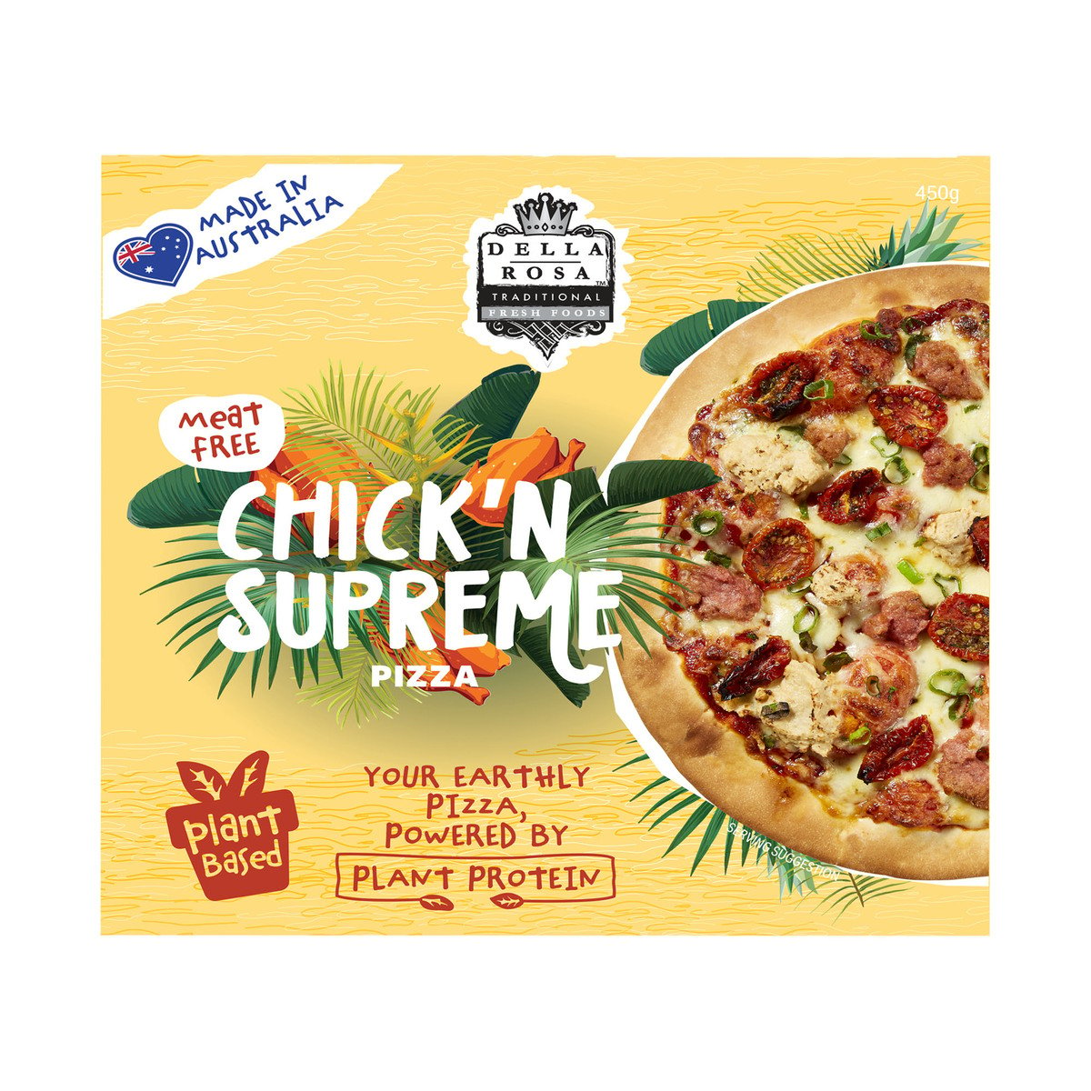 Della Rosa Plant Based Chick'n Supreme Pizza 450g Online at Best Price ...
