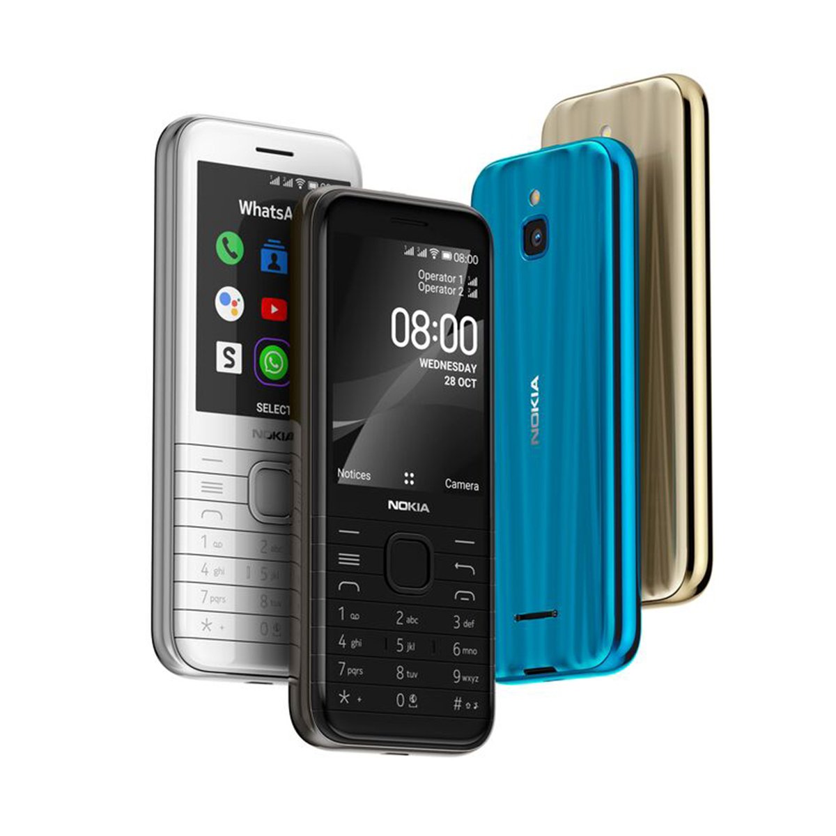 Nokia 8000 -TA1311 Dual SIM 4G Black