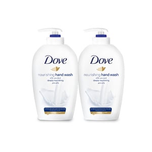 اشتري قم بشراء Dove Hand Wash Nourishing Value Pack 2 x 500 ml Online at Best Price من الموقع - من لولو هايبر ماركت Liquid Hand Wash في الكويت