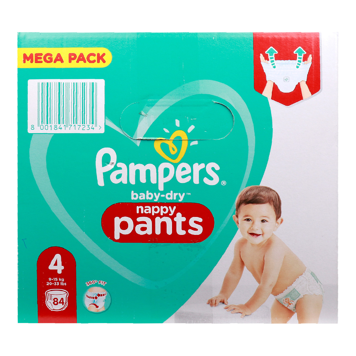 Pampers Baby-Dry Nappy Pants Diaper Size 4 9-15 kg 84 pcs