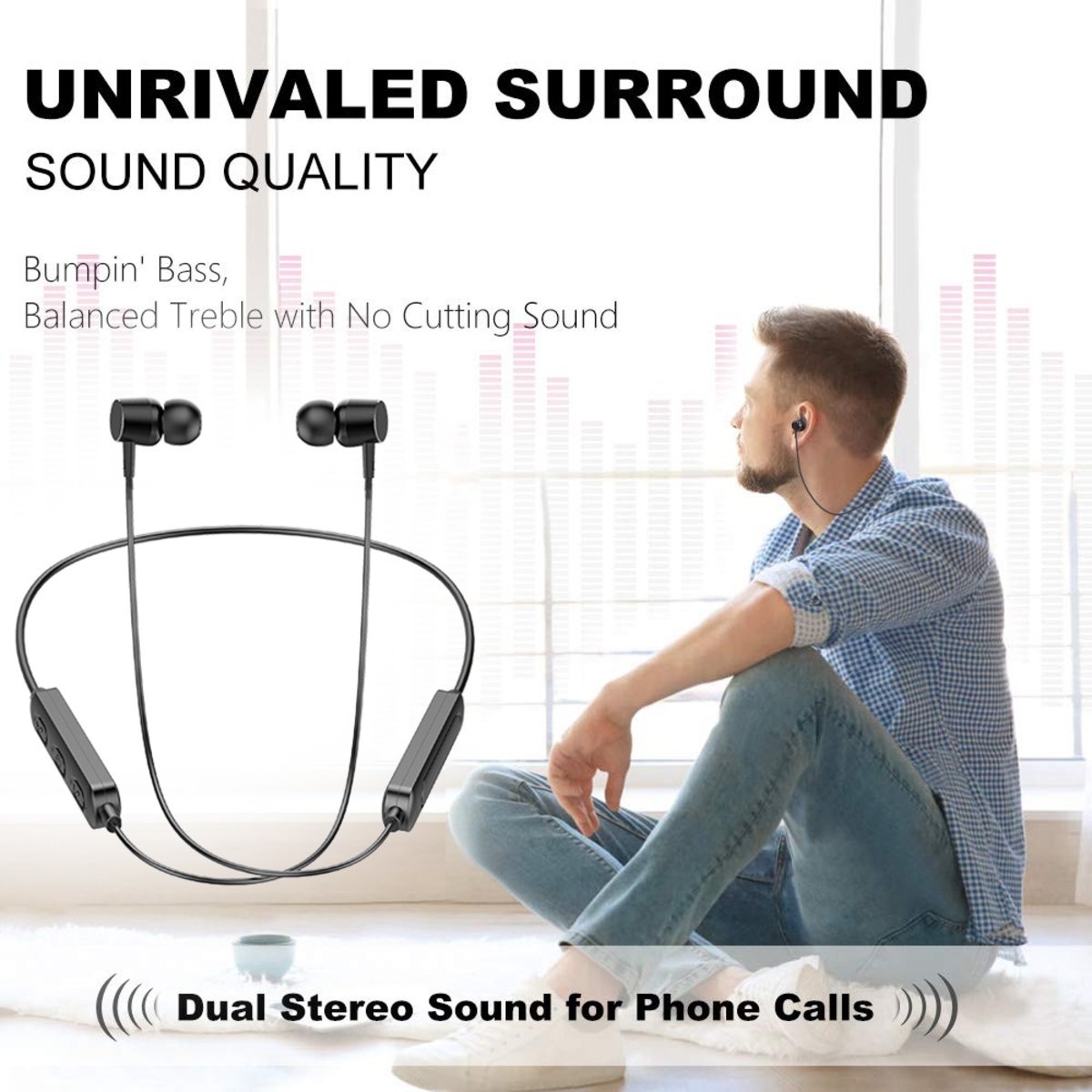 Iends Bluetooth Wireless Extra Bass in-Ear Headphones BT369