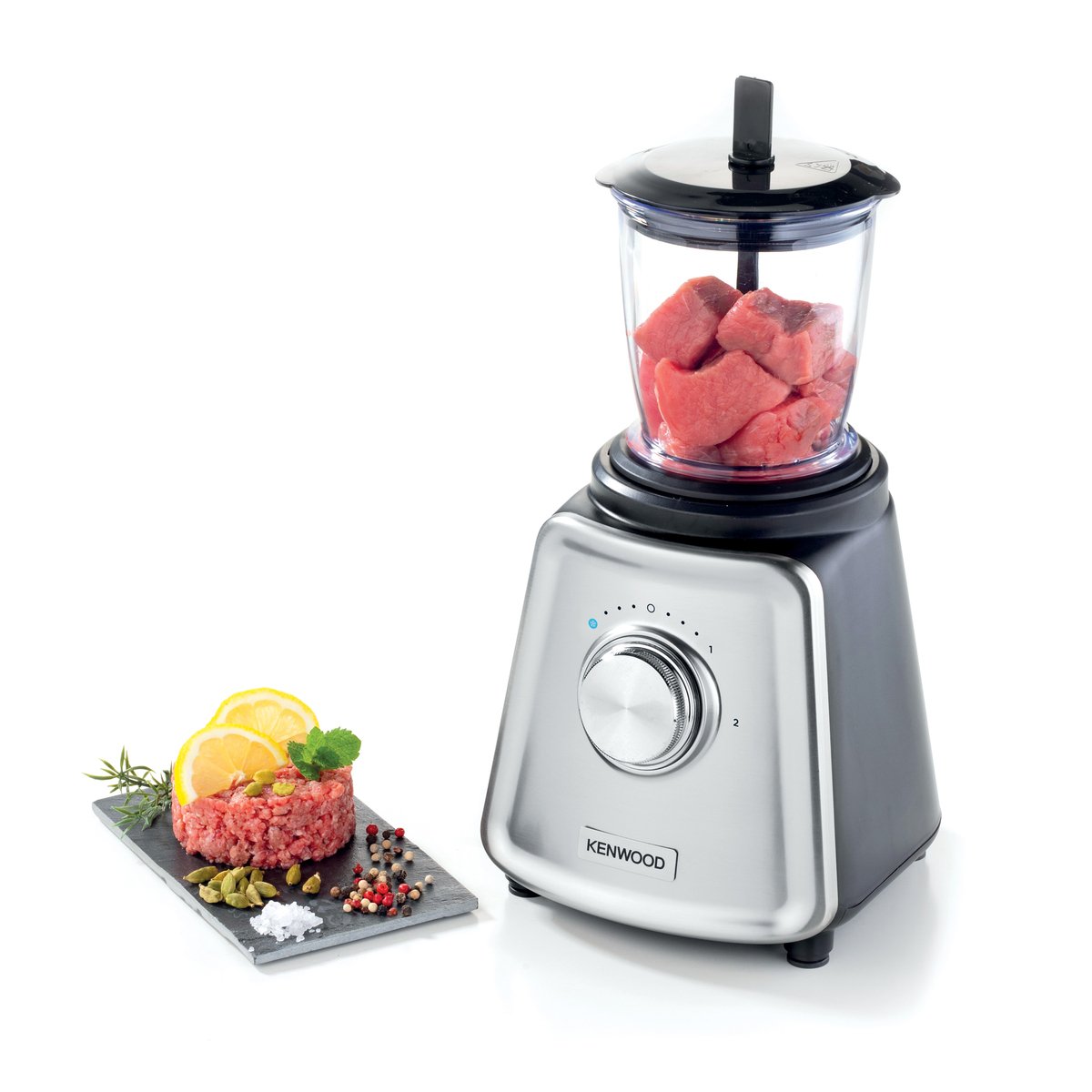 Kenwood 800W Glass Blender With Mill BLP44.270SS