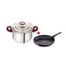 Tefal Pressure Cooker Clipso 10Ltr + Cook N Clean Fry Pan 24cm