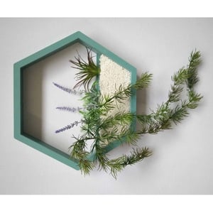 Maple Leaf Wall Hanging With Artificial plant SY06 34.5x30x5cm