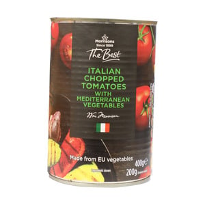 Morrisons The Best Italian Chopped Tomatoes with Mediterranean Vegetables 400g