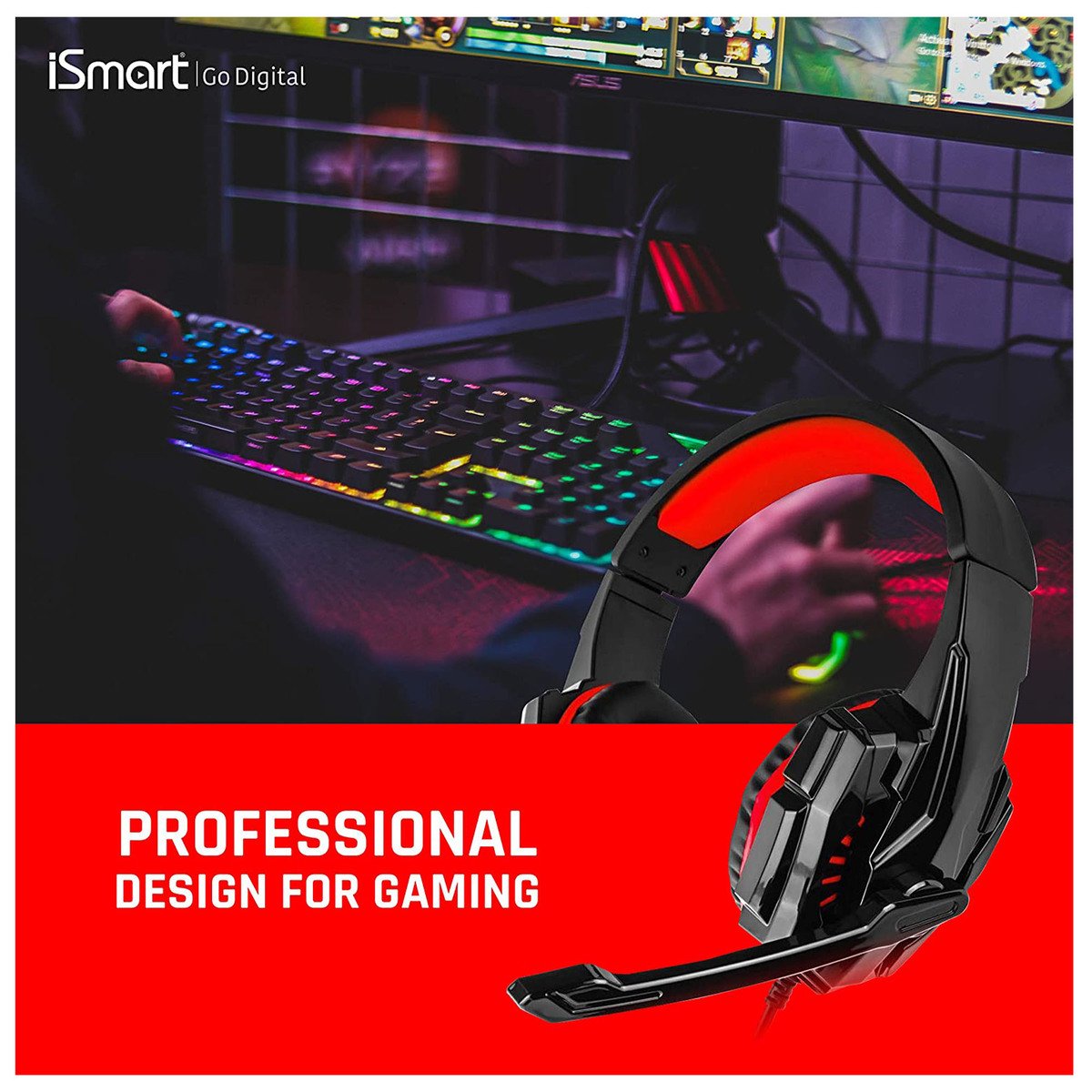 iSmart DUX3 Gaming Professional Headset