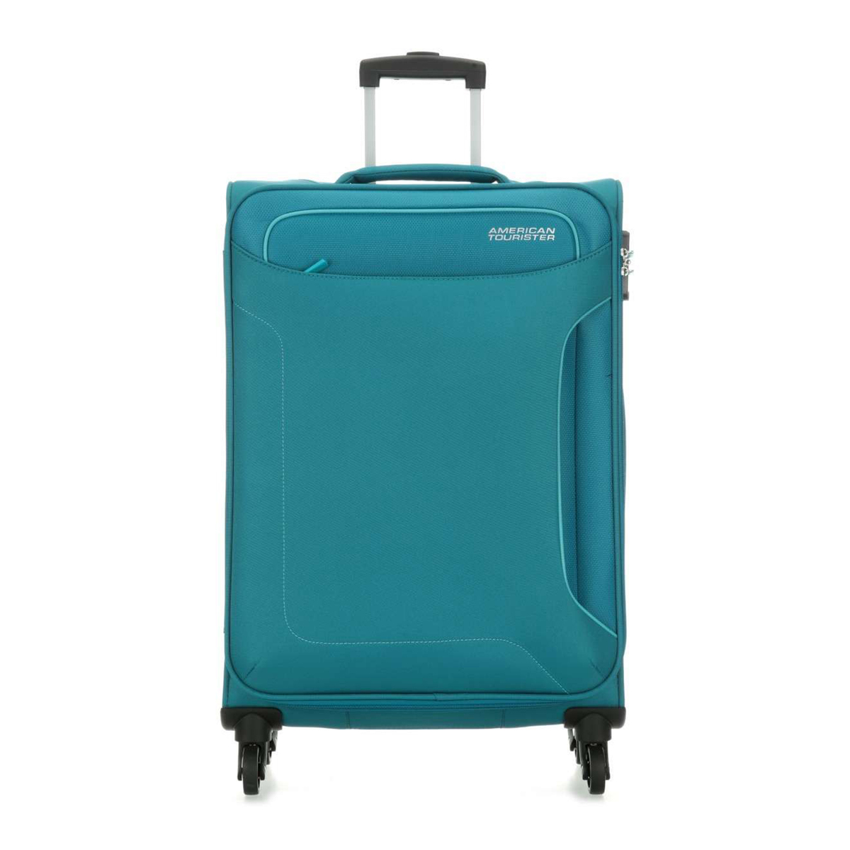 أمريكان توريستر هوليداي حقيبة سفر مرنة 4 عجلات، 68 سم، أزرق مخضر