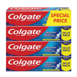 Colgate Toothpaste Maximum Cavity Protection 4 x 150ml