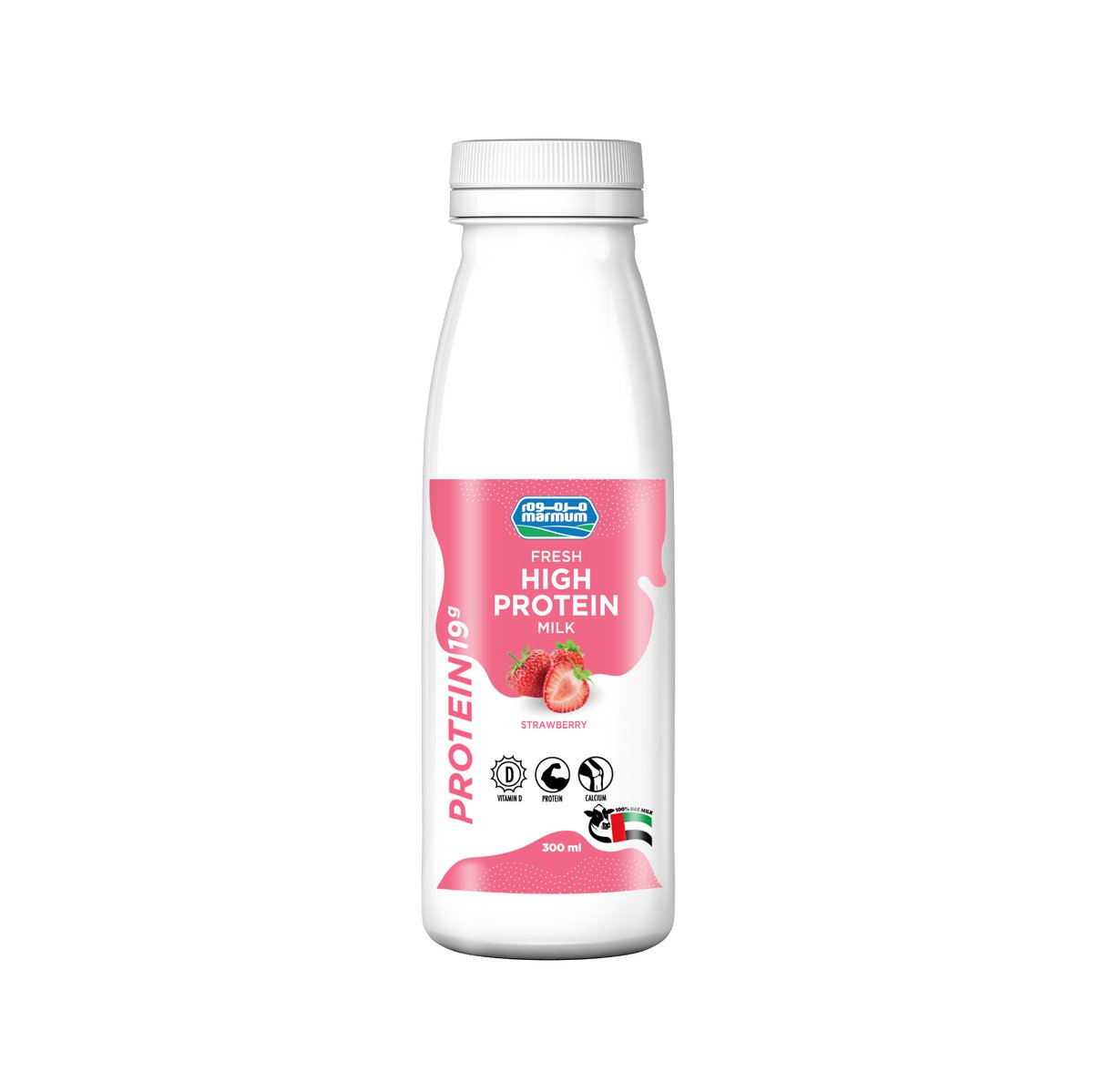 Marmum High Protein Strawberry Milk, 300 ml
