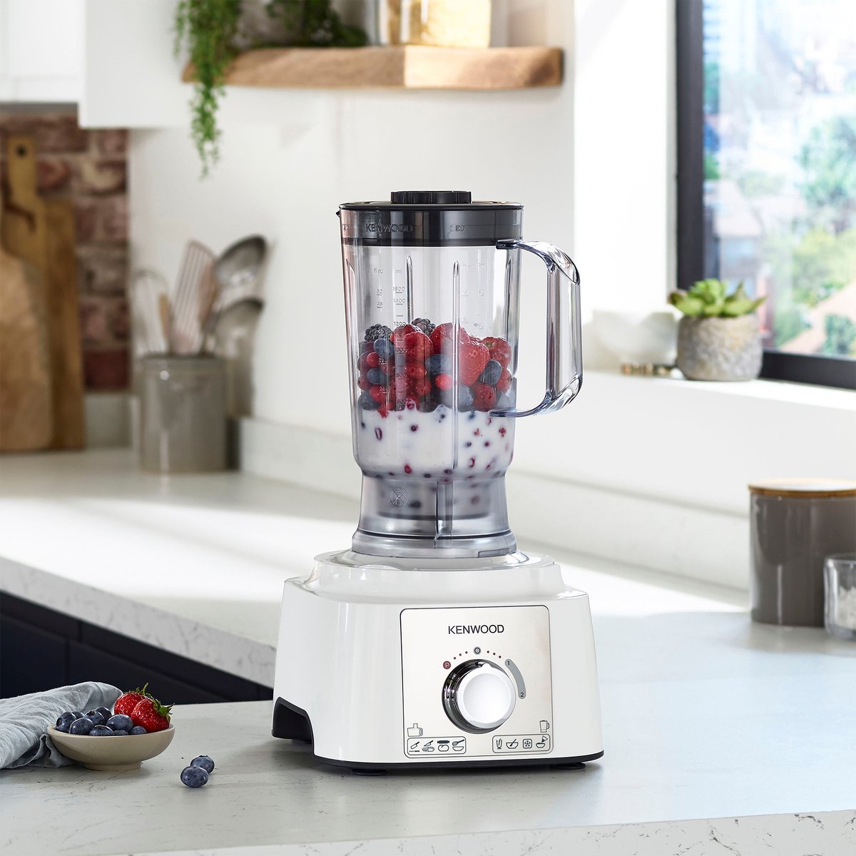 Kenwood Food Processor 1000W Multi-Functional with 3 Stainless Steel Disks,  Blender, Grinder Mill, Juicer Extractor, Whisk, Dough Maker, Citrus Juicer  FDP65.750WH White Online at Best Price, Food Processors