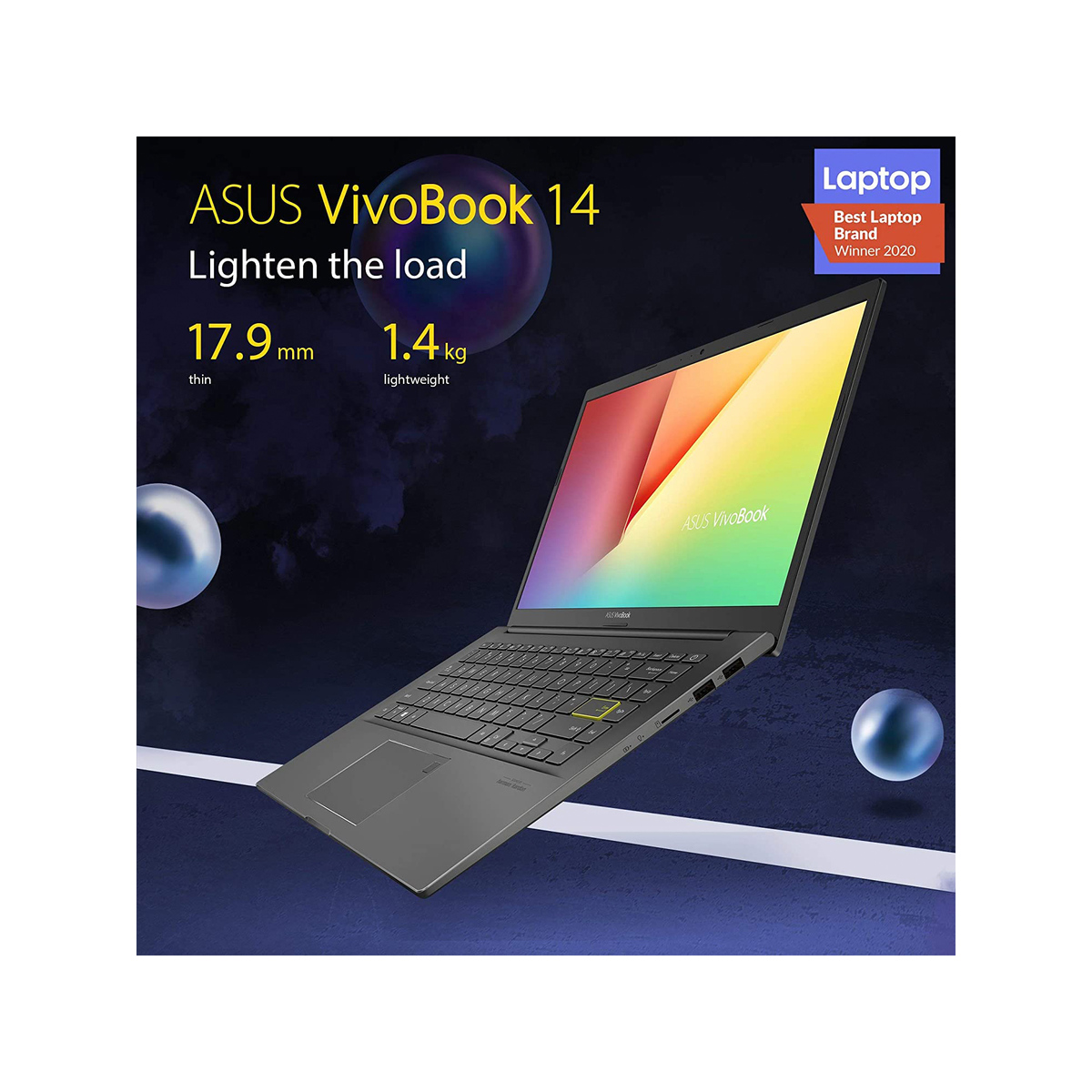 Asus VivoBook M413IA-EK735T,AMD Ryzen 7,8GB RAM,512GB SSD,14.0'FHD,Windows 10
