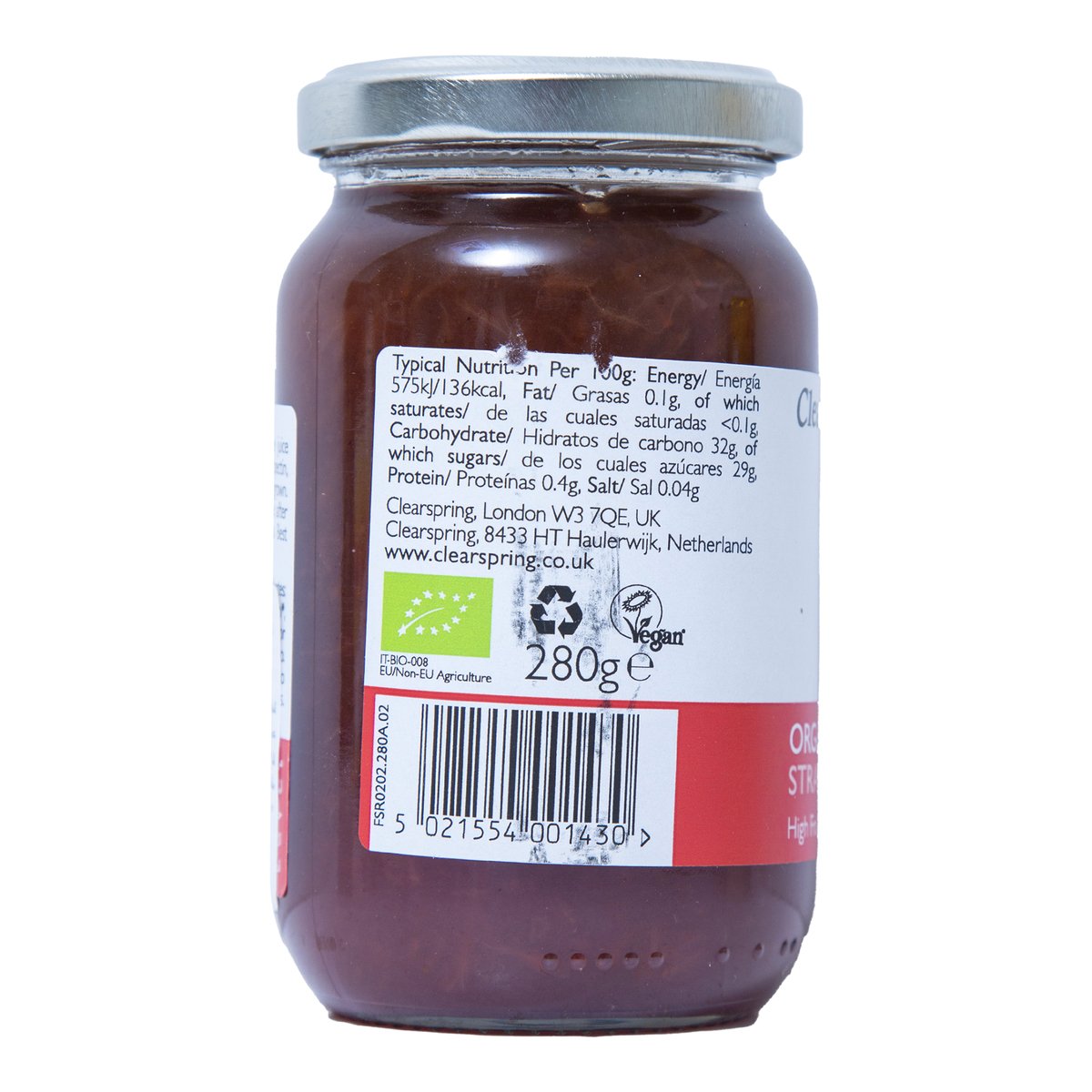 Clearspring Organic Strawberry Fruit Spread 280 g