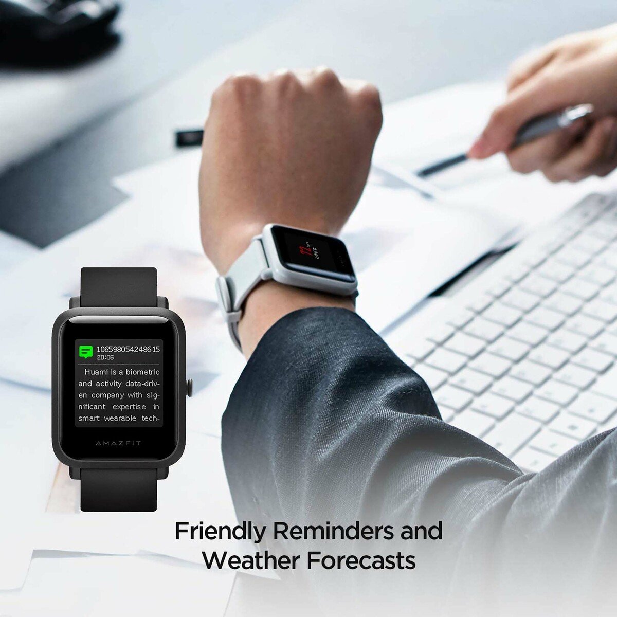 sutil . Bajar Amazfit Bip S Fitness Smartwatch (A1821-BIP) Carbon Black Online at Best  Price | Smart Watches | Lulu UAE