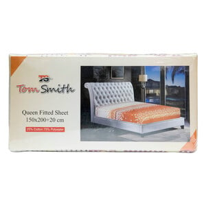 Tom Smith Queen Fitted Sheet 150x200cm Assorted
