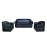 Design Plus PVC Sofa Set 5 Seater (3+1+1) SPR04 Black