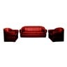 Design Plus PVC Sofa Set 5 Seater (3+1+1) SPR04 Red