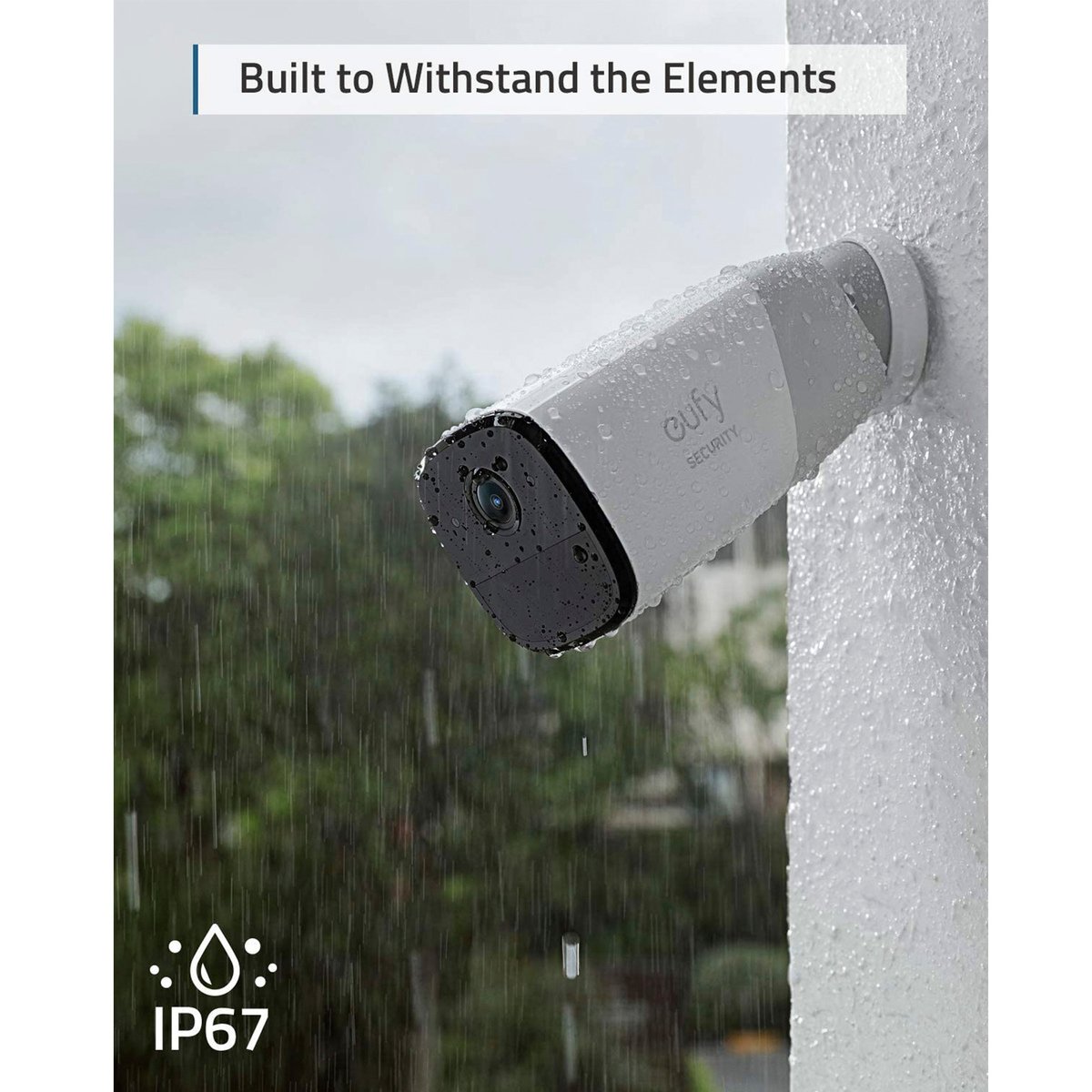 يوفي T88513 الأمن - نظام كاميرا مراقبة المنزل اللاسلكي يوفي كام 2 برو-- بطارية تدوم 365 يومًا-- متوافق مع هوم كيت-- دقة 2K-- IP67 مضارة للماء-- رؤية ليلية - 2-كام كيت