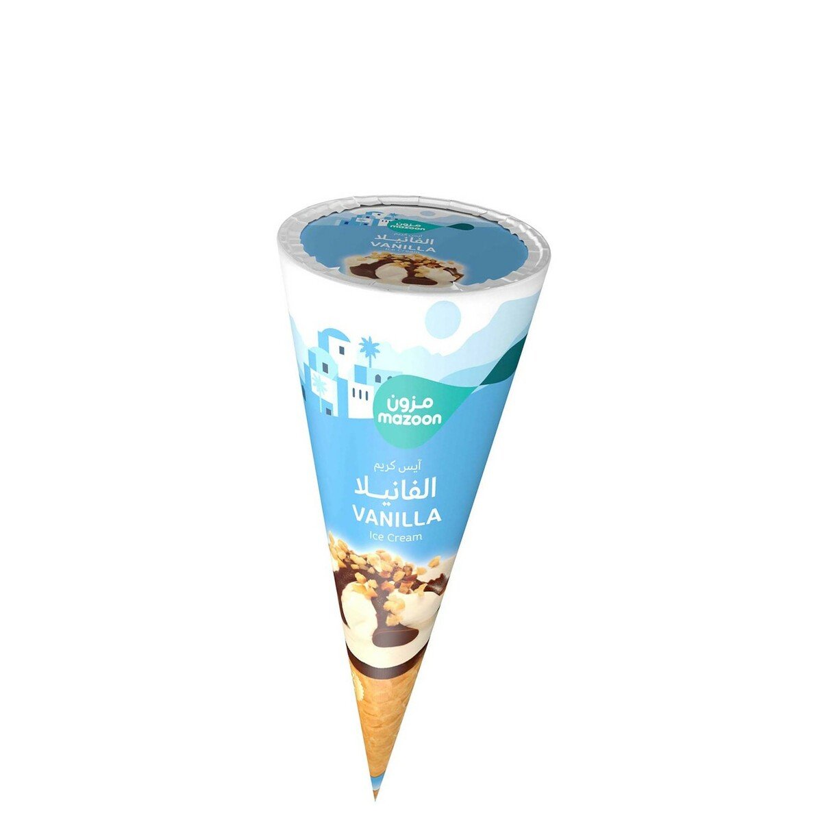 Mazoon Ice Cream Cone Vanilla 120ml