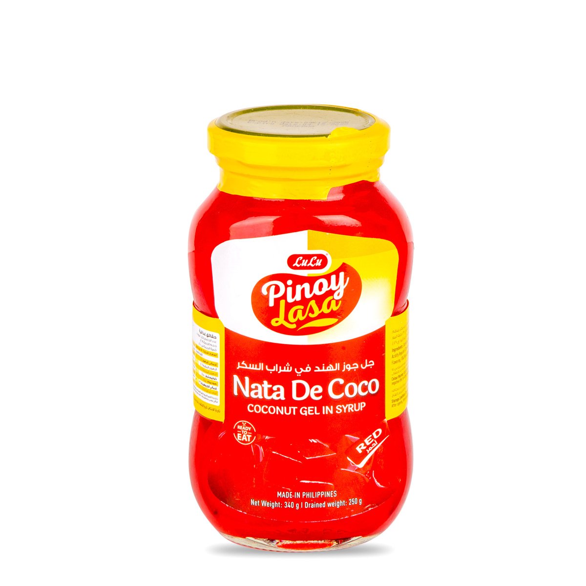 LuLu Pinoy Lasa Nata De Coco Red 340 g