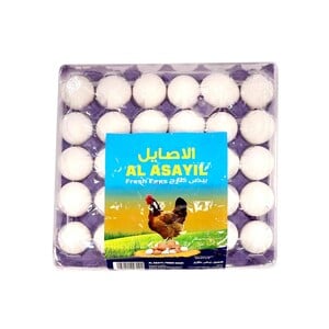 Al Asayil White Eggs Medium 30pcs