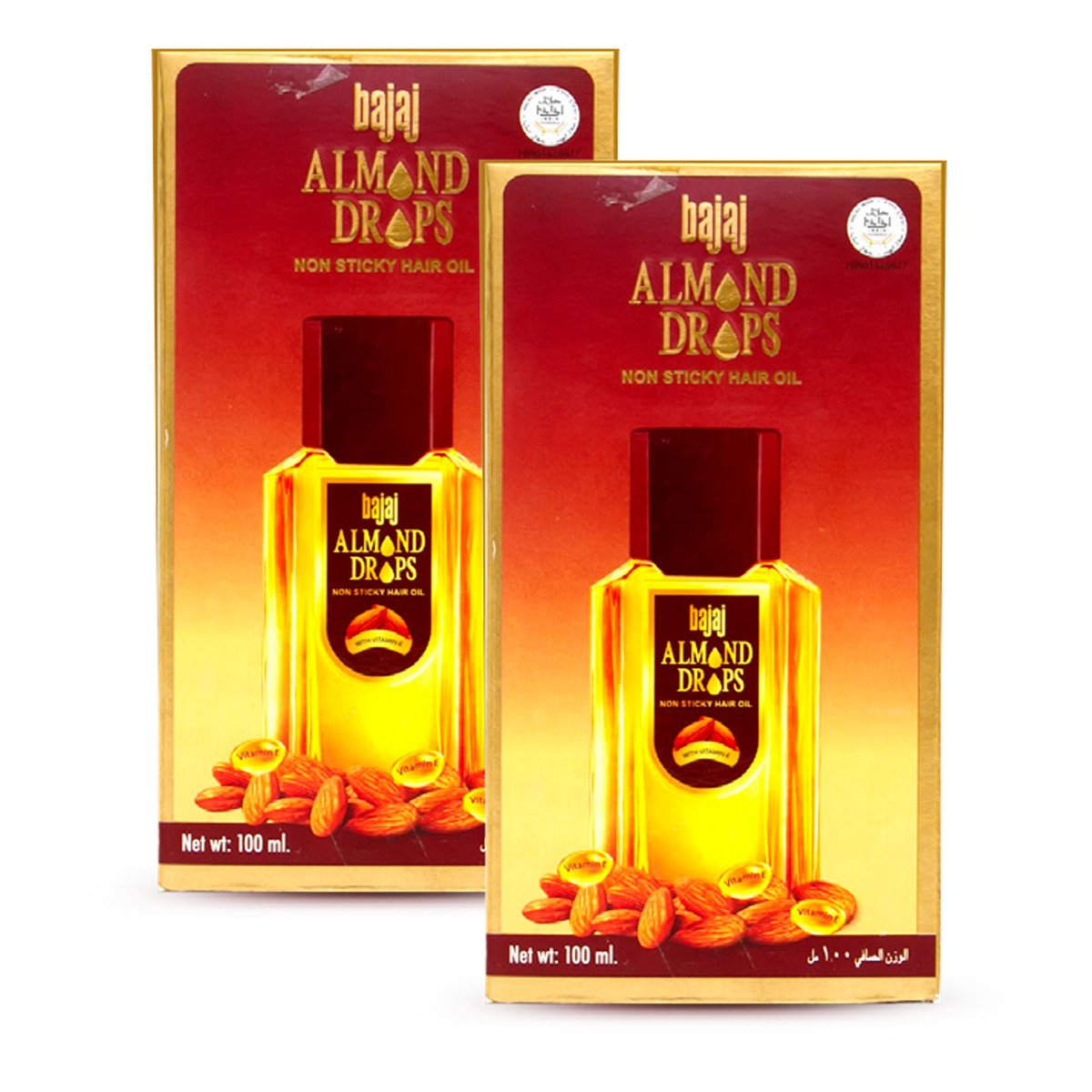 Bajaj Almond Hair Oil 2 x 100ml Online at Best Price | Hair Oils | Lulu  Qatar