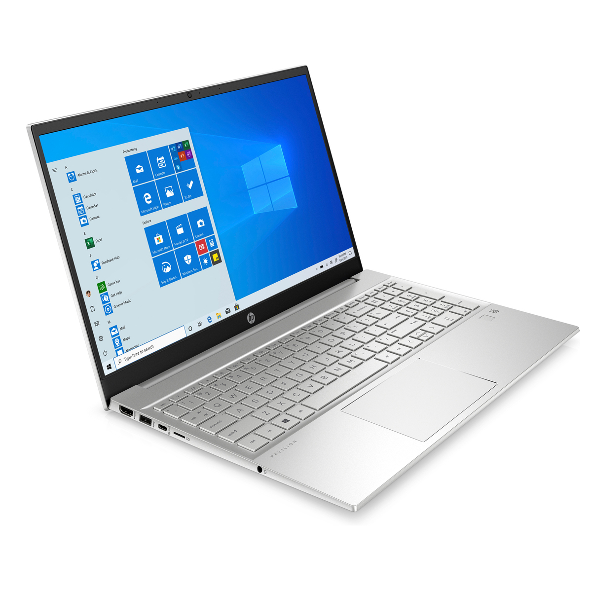 HP Pavilion Laptop 15.6" FHD,15-EG0003NE (2P3E8EA) Intel® Core™ i7 processor,16GB RAM,1TB SSD,NVIDIA® GeForce® MX450,Windows 10,Natural silver
