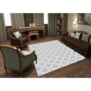 Homewell Carpet Grey Ogee 160x240cm