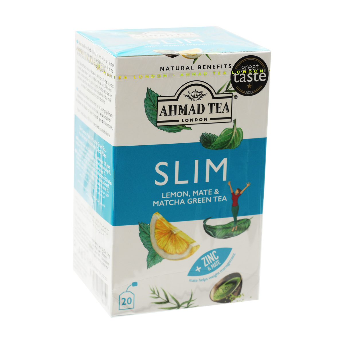 Ahmad Tea Lemon, Mate & Matcha Green 20 Teabags
