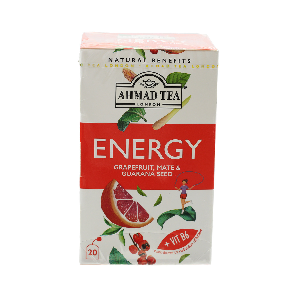 Ahmad Tea Grapefruit, Mate & Guarana seed 20 Teabags