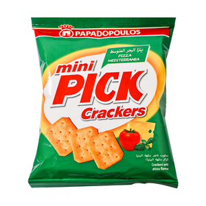 Papadopoulos Mini Pick Crackers with Pizza 45g